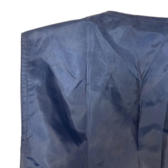 Liz Wear Claiborne Vintage Floral Paisley Blue Vest 100% Cotton Button Down sz L - Picture 13 of 16